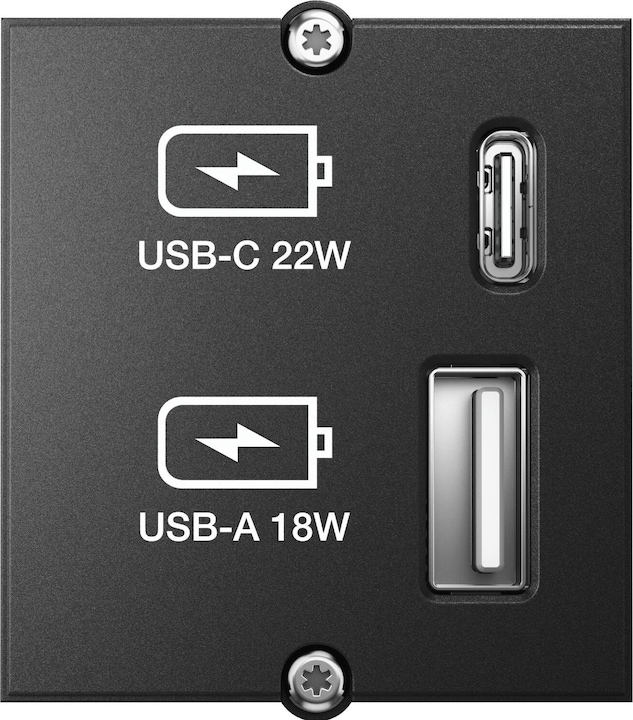 Productafbeelding Bachmann Aangepaste module oplader USB-A 18W, USB-C 22W (22 W)