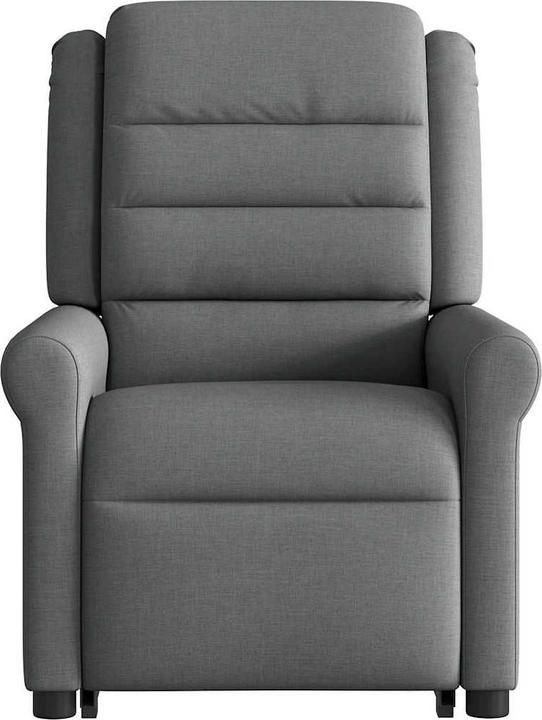 Immagine prodotto vidaXL Poltrona massaggiante con ausilio per la risalita in tessuto grigio scuro