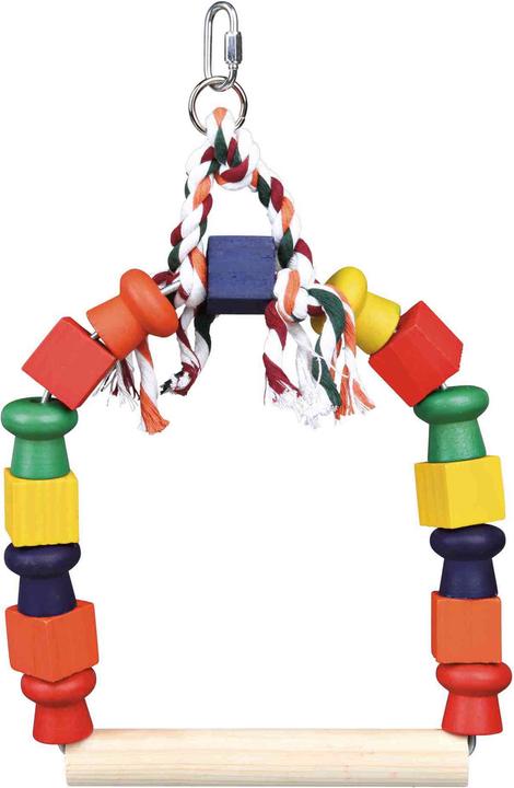 Actual product image Trixie Arch swing with colorful blocks