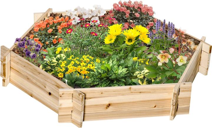 Produktbild Outsunny Hochbeet mit sechseckiger Form