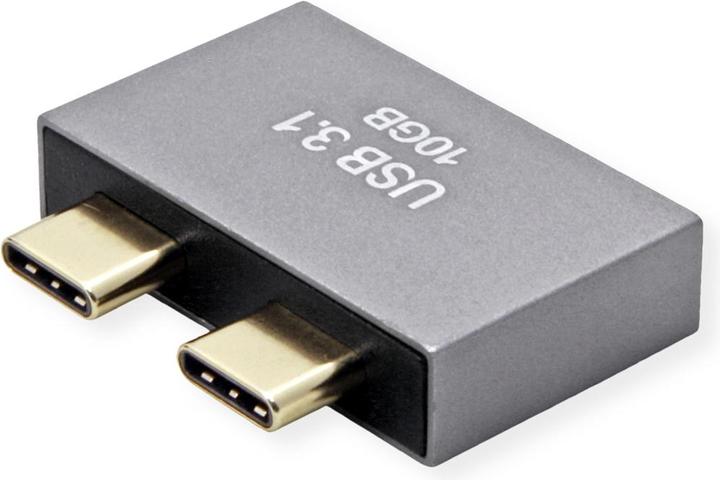 Produktbild Roline USB3.2Gen2 Adapter, 10Gbit/s, 2xC(ST) - 2x A(BU), 3A (USB 3.2 Gen 2)