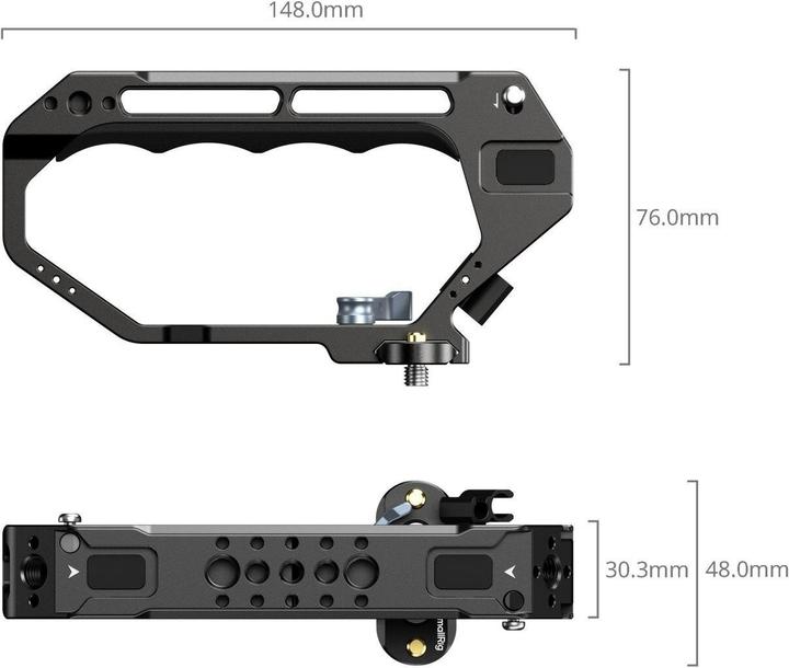 Productafbeelding SmallRig 5661 D-Style Top Handle with NATO Clamp (Greep)