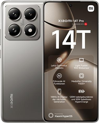 Actual product image Xiaomi 14T (512 GB, Titan Gray, 6.67", SIM + eSIM, 5G)