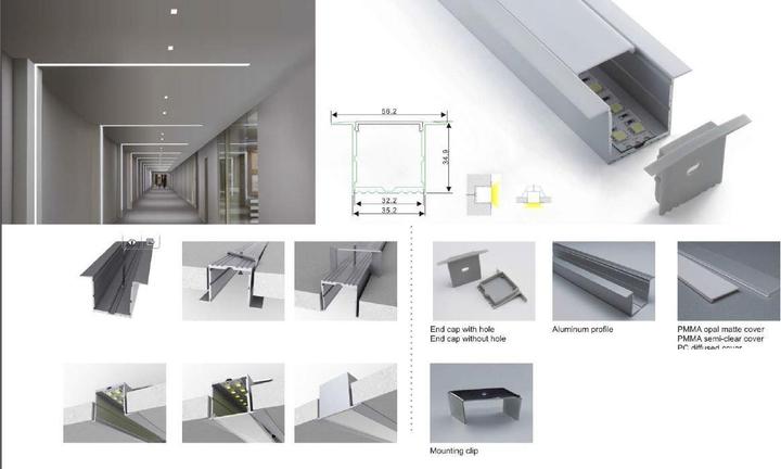 Synergy 21 LED UProfil 200cm ALU017R
