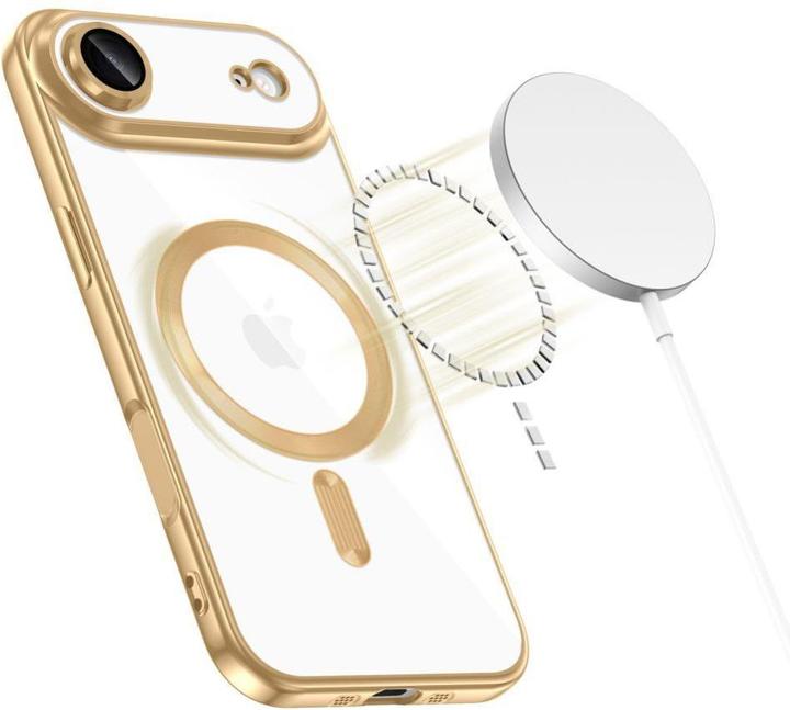 Actual product image Tech-Protect MagFlex MagSafe Case für iPhone 17 Air - Transparent Gold (Apple iPhone 17 Pro)