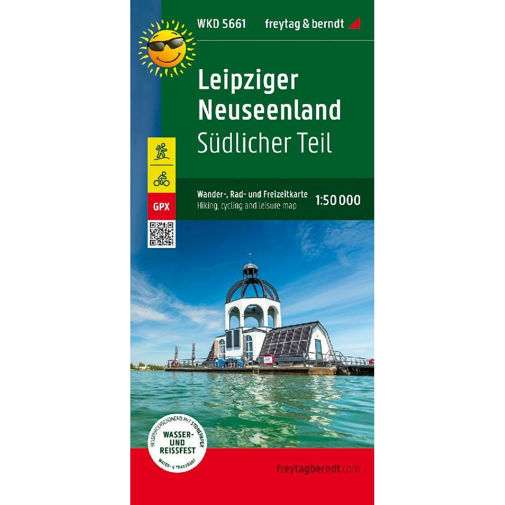Leipziger Neuseenland, südlicher Teil, Landkarte