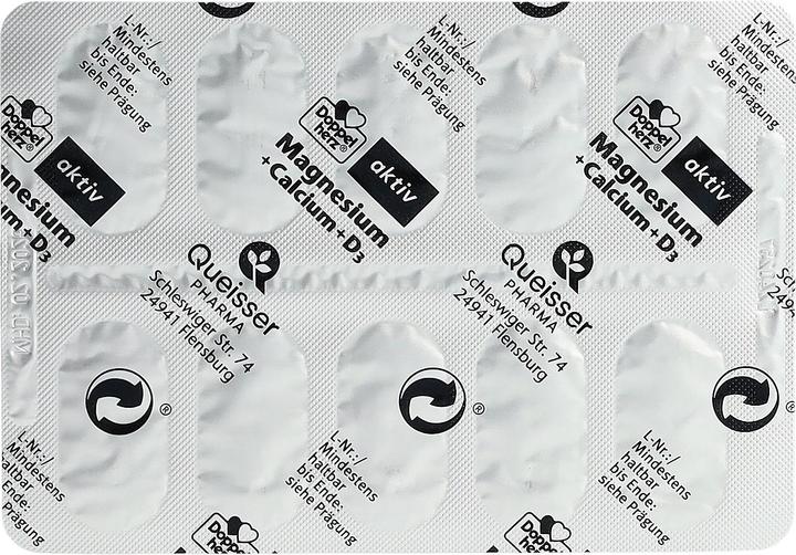 Actual product image Queisser Pharma Doppelherz Magnesium+Ca+D3 (40 Piece, Pills)