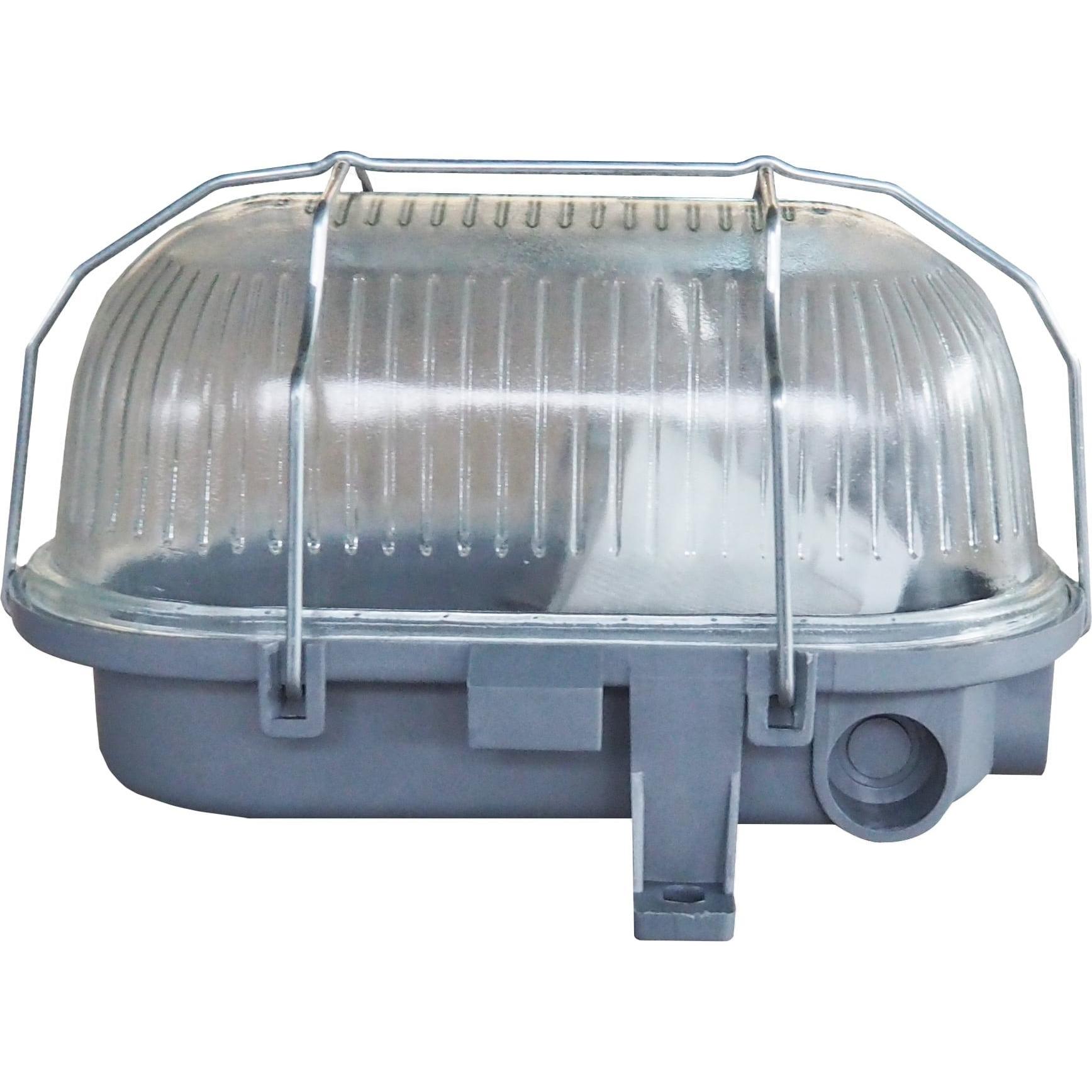 Thumbnail - Blulaxa, Gartenbeleuchtung, Kellerleuchte Basis vari, Metallkorb, Oval, grau, E27, IP44