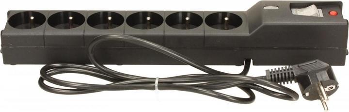 Actual product image Lestar LX 610 G-A surge protector 1.5m black Black 6 AC outputs 230 V 1 5 m (6x, CEE 7/5, 1.50 m)