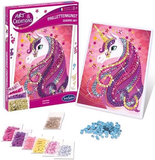 Produktbild Sentosphere Paillettenkunst Einhorn (d)