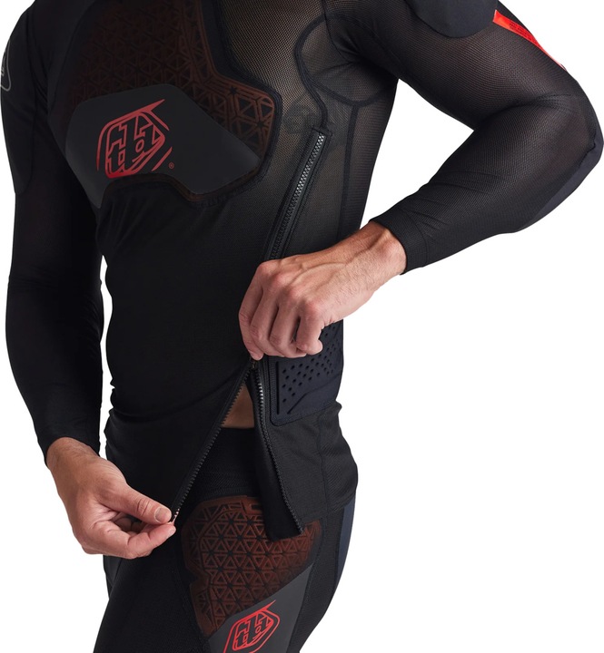 Actual product image Troy Lee Designs Stage Ghost D30 LS Baselayer noir S (S, Back protector, Chest protector, Elbow protectors, Unique specimen)