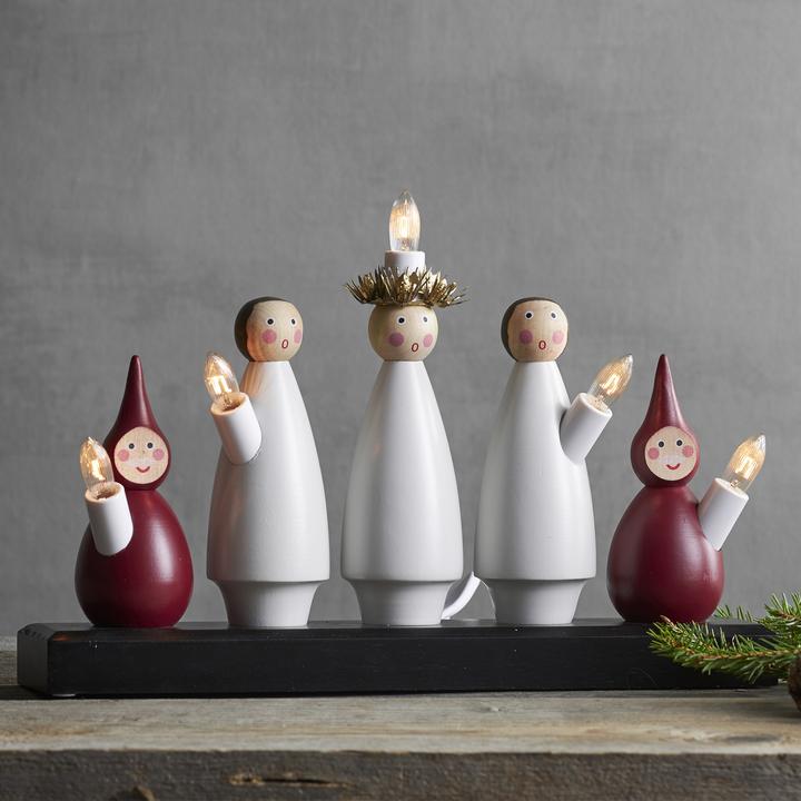 Actual product image Star Trading Lampada decorativa Star TradingLuciakör', legno, rosso-bianco