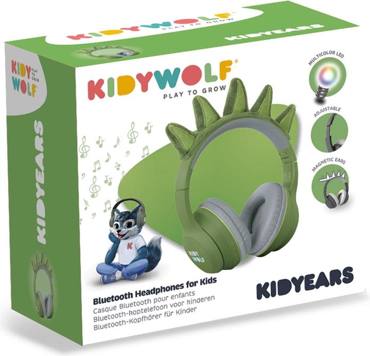 Produktbild Kidywolf Kopfhörer Bluetooth mit Dinosaurierohren