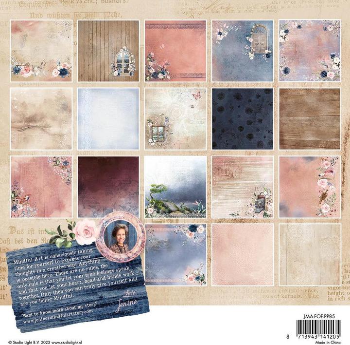 Actual product image art by marlene Paper Pad "Feelings of Freedom" 36 Sheets Art Collection