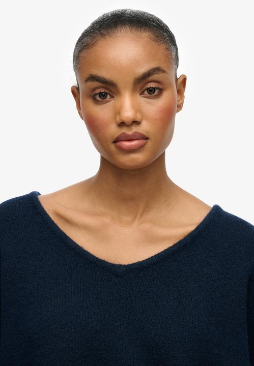Produktbild Superdry Gebürsteter Oversize-Pullover mit V-Ausschnitt (S)