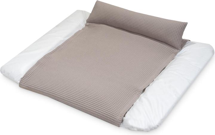 Actual product image Julius Zöllner Loop Comfy cover for Softy changing mat, waffle piqué nougat