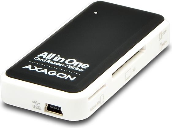 Actual product image Axagon CRE-X1 - CF - CF Type II - MMC - MMC Mobile - MMCmicro - MS Duo - MS PRO - Memory (USB 2.0)