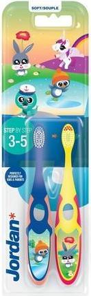 Actual product image Jordan Step By Step Toothbrush For Kids 3-5 Years Soft (Extra soft, 2 x)