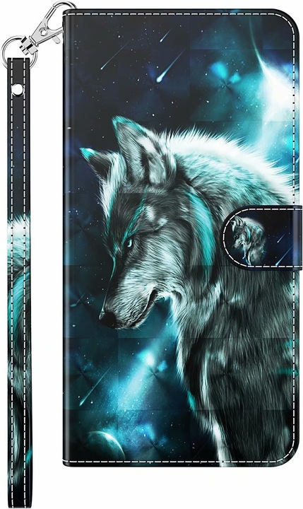 Produktbild PhoneLook Hülle 3D Flip Wolf Universe (Apple iPhone 13 Pro)