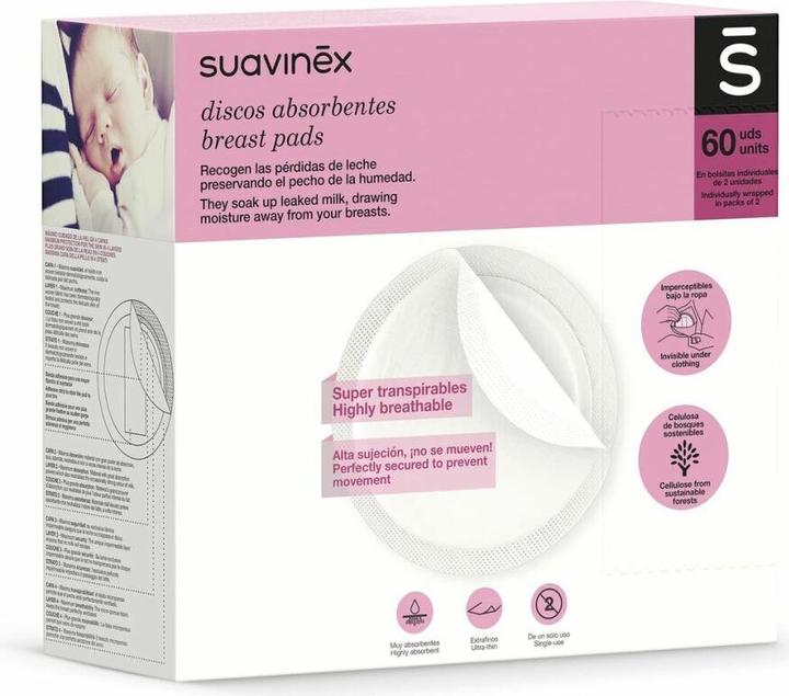 Actual product image Suavinex Discos Protegesenos (60x)