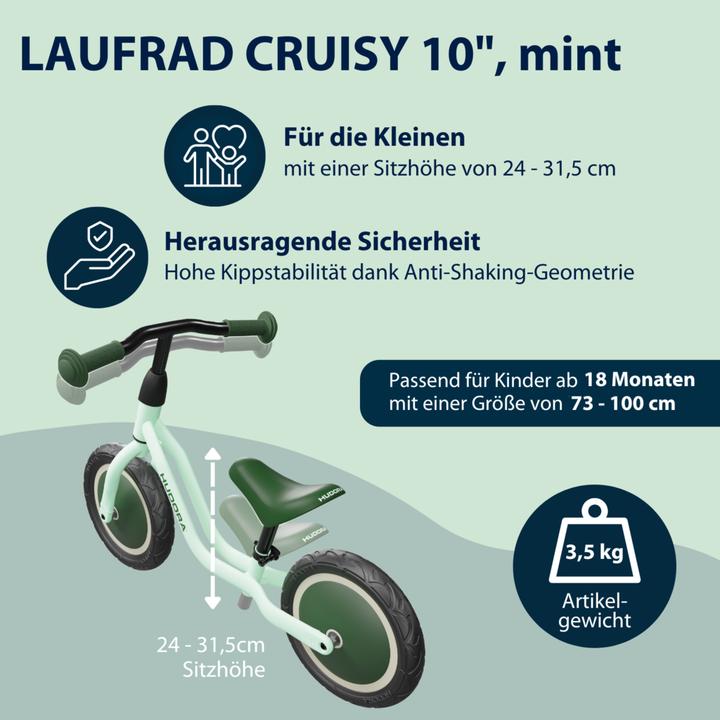 Produktbild Hudora Laufrad Cruisy 10 (10")
