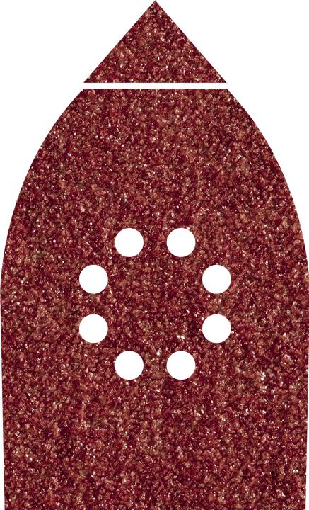 Actual product image wolfcraft 6 Adhesive sanding sheets Aluminium oxide K120 107x142mm (120)