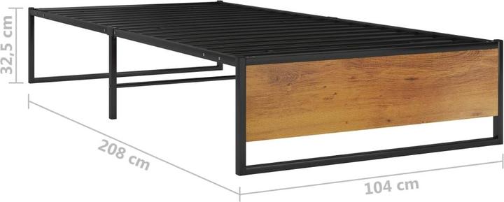 Actual product image vidaXL Bettgestell (100 x 200 cm)