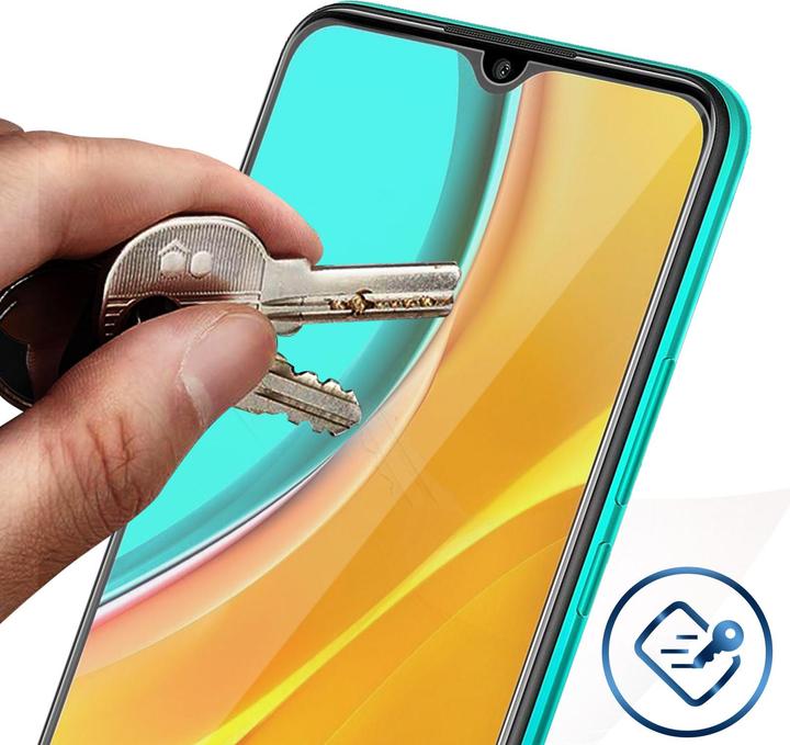 Actual product image Avizar Crystal clear film, glass screen protector (1 Piece, Xiaomi Redmi 9)
