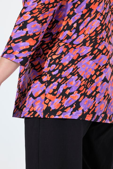 Produktbild Ulla Popken T-Shirt, A-Linie, V-Ausschnitt, 3/4-Arm (46, 48)