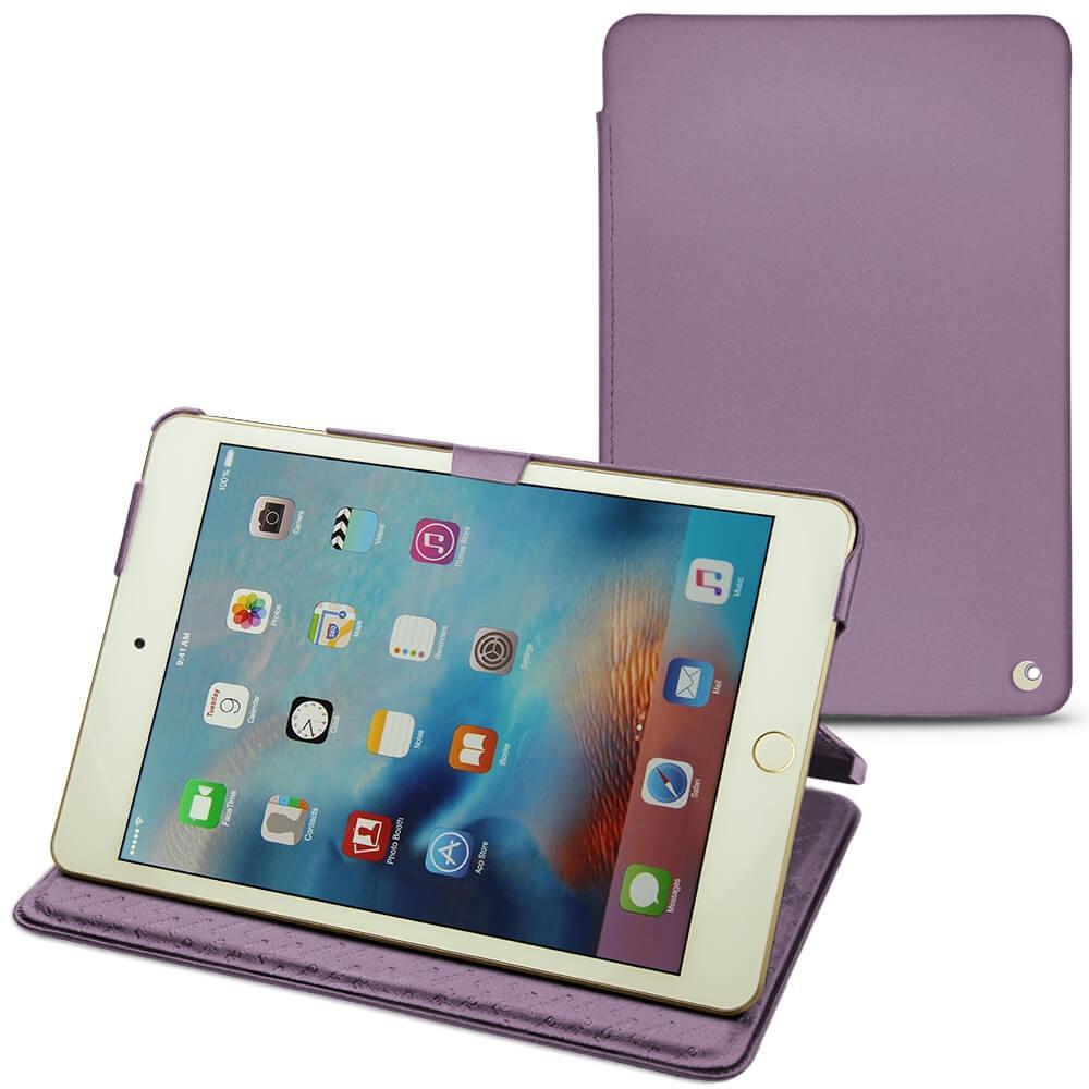 Noreve Lederschutzhülle horizontal (IPad Mini 4), Tablet Hülle, Violett