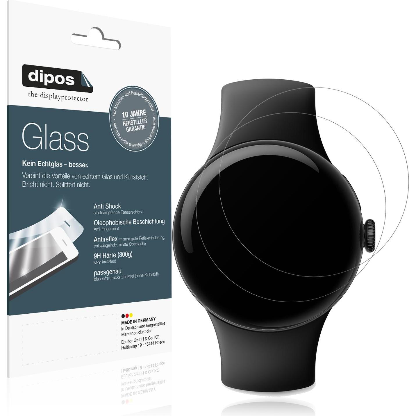Dipos Displayschutz Anti-Shock, Smartwatch Schutzfolie, Transparent