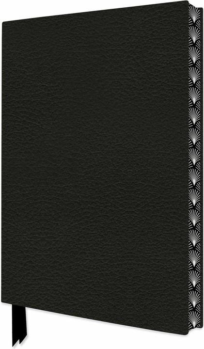 Actual product image Ebony Black Artisan Notebook (Flame Tree Journals) (Lined, Hardcover)