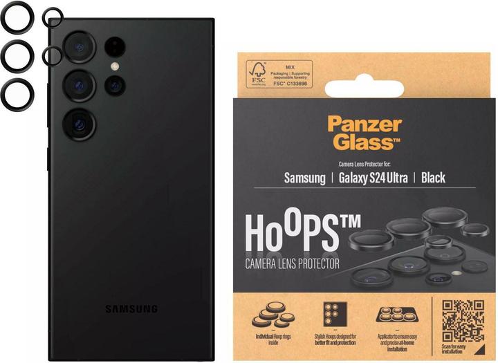 Actual product image PanzerGlass Hoops Camera Lens Protector (1 Piece, Samsung Galaxy S24 Ultra)