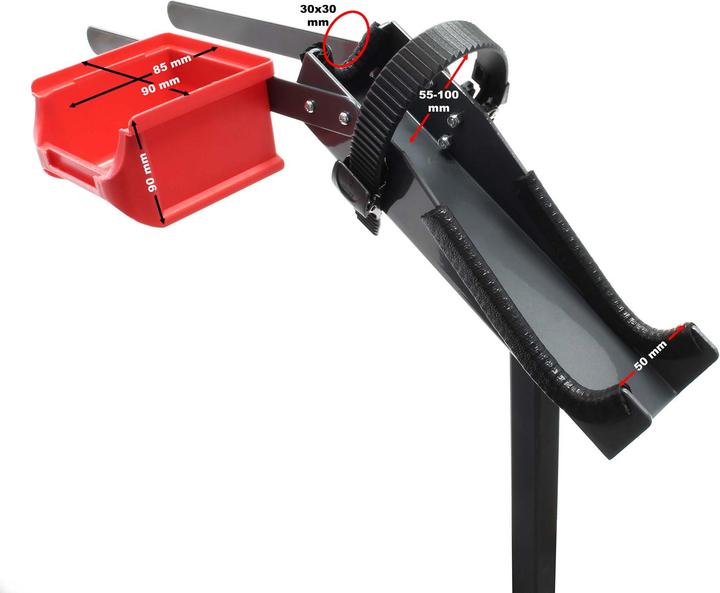 Actual product image Wiltec Home Mechanic Bicycle Repair Stand Adjustable Maintenance Work Stand Rack max 30kg