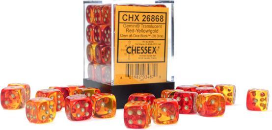 Gold, Translucent Red-Yellow