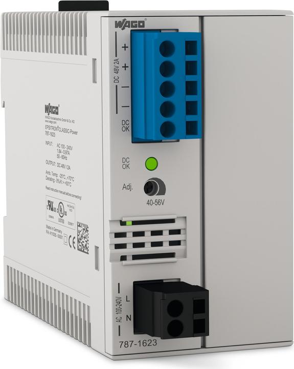 Wago 787-1623 - 96 W - 85 - 264 V - 44 - 66 Hz - 0.97 - 1.84 A - Passiv - 15 ms