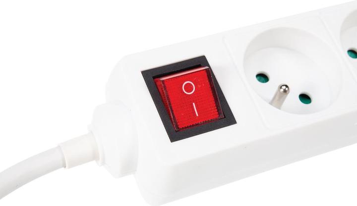 Produktbild Velleman 3-Fach-Steckdosenleiste - Mit Schalter - Stecker-Typ E (Französisches System) (3x, CEE 7/5, 1 m)