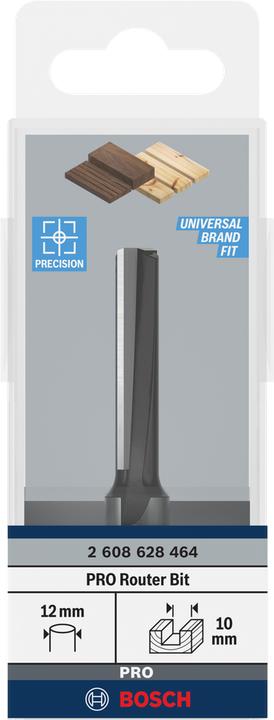Produktbild Bosch Professional Zubehör Nutfräser, 12 mm, D1 10 mm, L 40 mm, G 81 mm