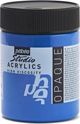 Actual product image Pebeo Studio Acrylics fine acrylic (Primary Cyan Blue, 500 ml)