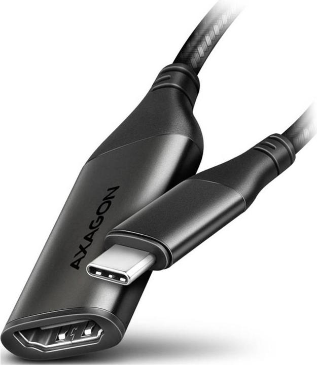 Actual product image Axagon RVC-HI2M USB-C to HDMI 2.0 Adapter, 4K/60Hz, Aluminium - 25 cm (0.25 m)
