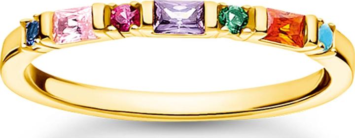 Image du produit Thomas Sabo Bague pierres multicolores or (56, Argent 925, Or 750/18 K)