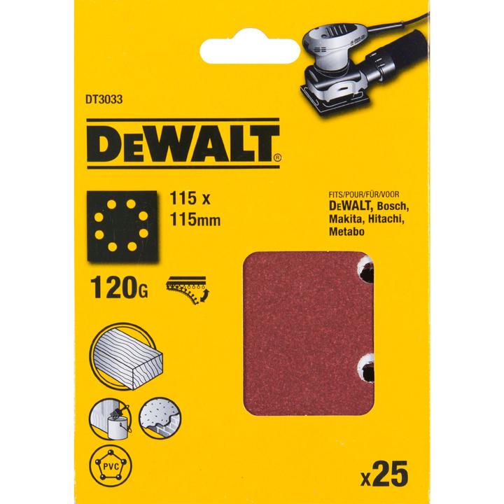 Image du produit DeWalt Papier abrasif Klettfix (120)
