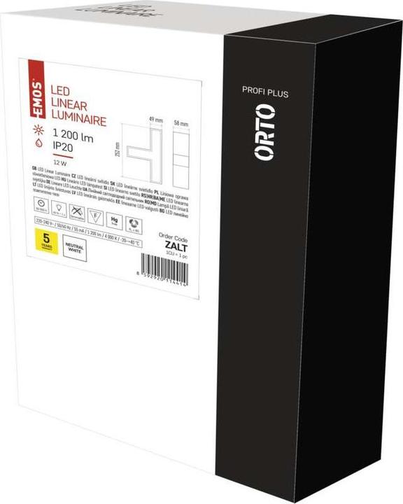 Produktbild Emos LED-Langfeldleuchte ORTO TCON 12W, neutralweiss (1200 lm)