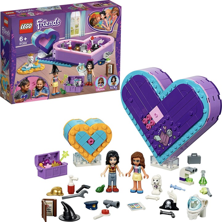 Actual product image LEGO Heart Box Friendship Set (41359, LEGO Friends)