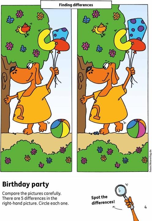 Produktbild Kindergarten Activity Book from age 4 years - Spot the difference - for kids, boy and girl (Englisch, Ulrike Maier, 2021)