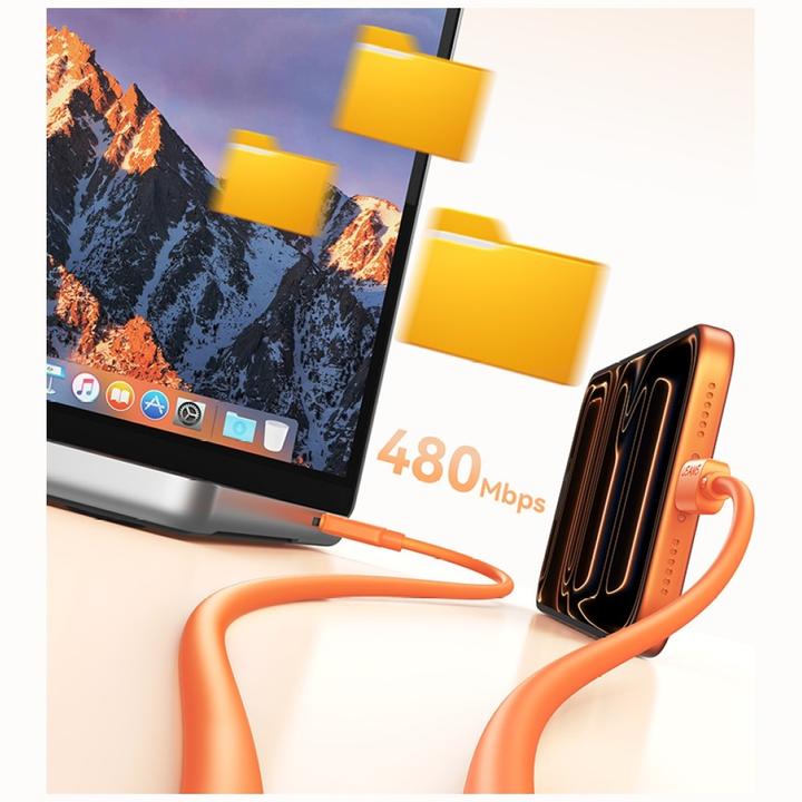 Produktbild Usams Cable U98 60W 3A Silicone Fast Charging USB-C to USB-C orange (1 m, 60 W)