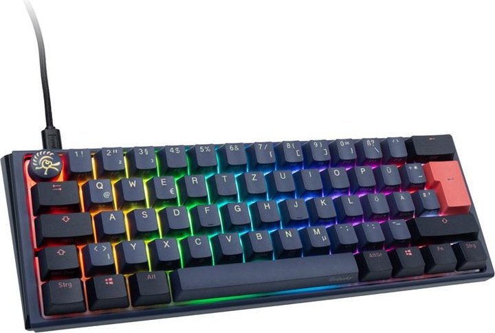 Image du produit Ducky One 3 Cosmic Blue Mini Gaming Keyboard, RGB LED - MX-Red (DE, Filaire)
