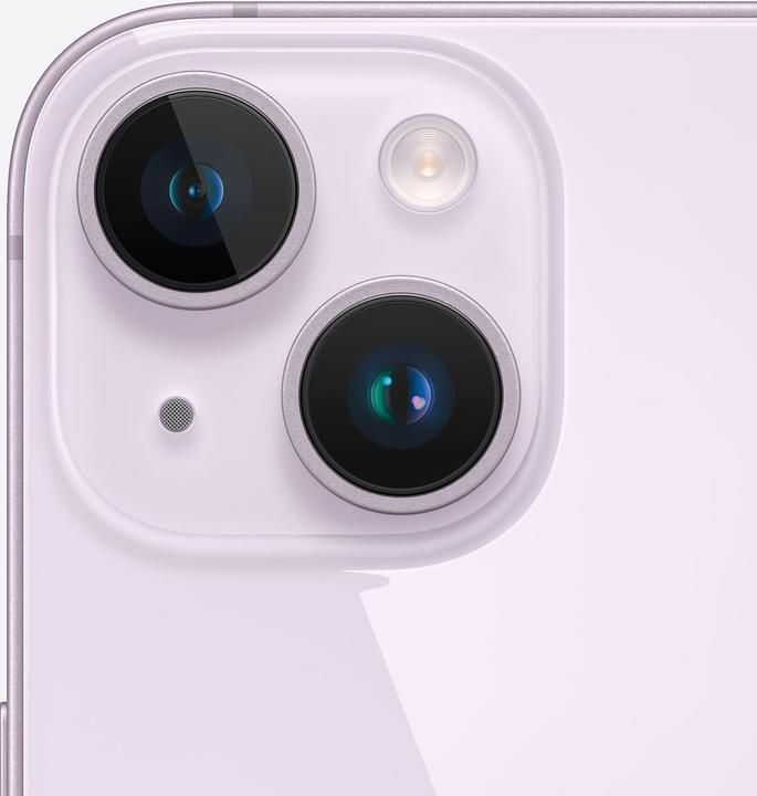 Actual product image jusit iPhone 14 (128 GB, Purple, 6.10", 12 Mpx, A / Like new)