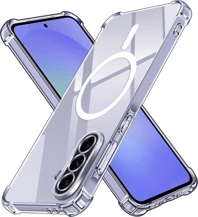 Techsuit - Shockproof Clear Silicone MagSafe - Samsung Galaxy A36 5G - Clear (Samsung Galaxy A36)