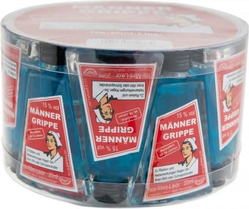 Actual product image Männer Grippe Shot Ice - Mint - Liqueur BOX / Germany (20 x 2 cl)